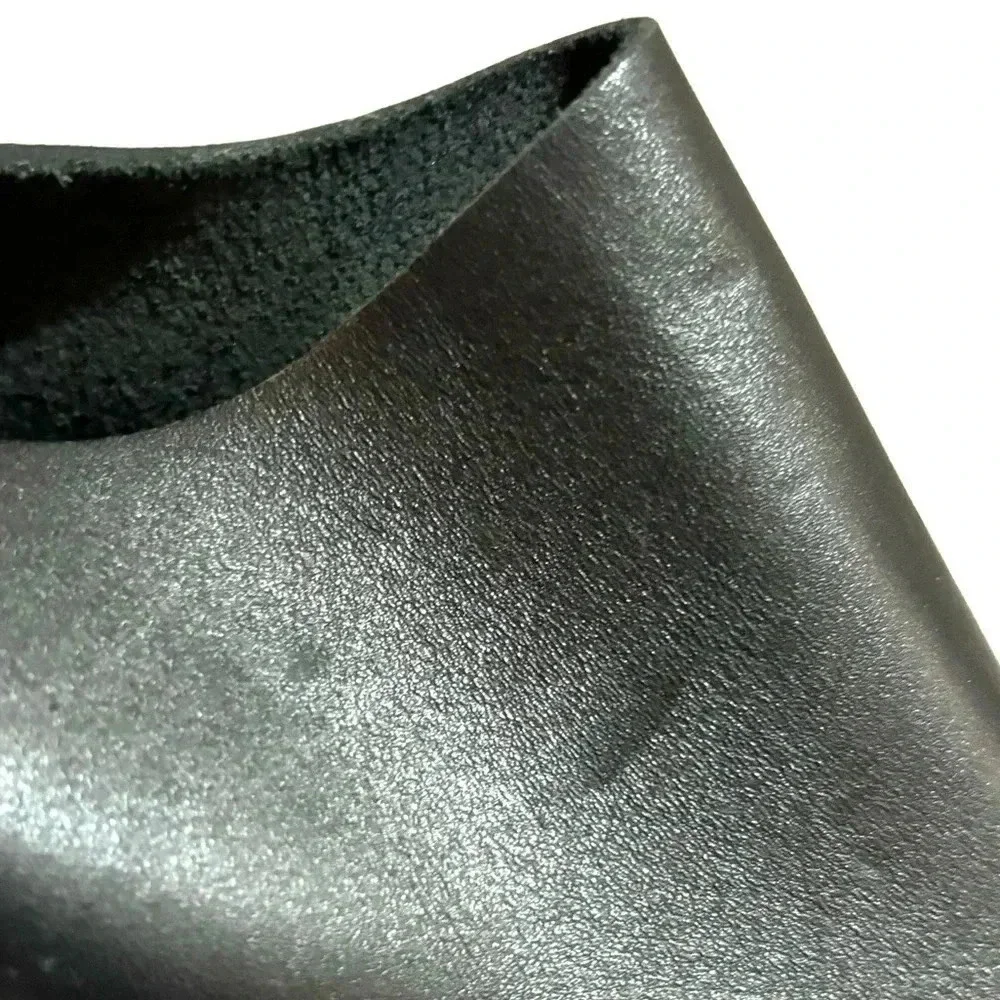 Marni + H&M black green wood leather chunky heel’s platform sandals